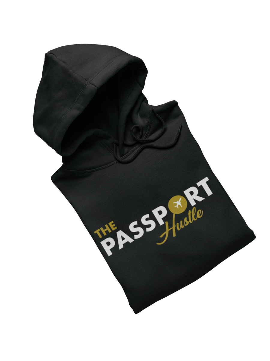 Passport Hustle Logo Hoodie: Perfect Airport Shirt – The
