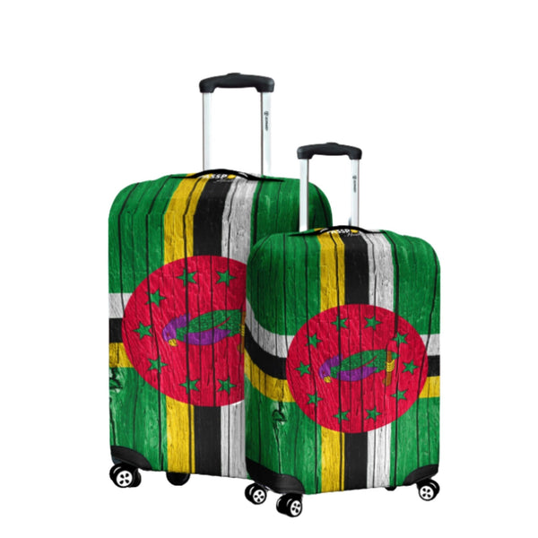 Dominica Flag Luggage Cover