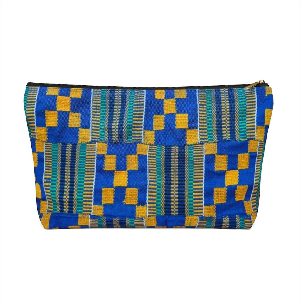 Blue Kente Pouch Set