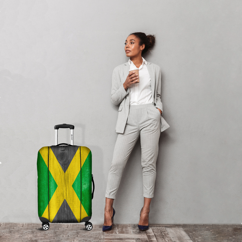 Jamaican Flag Luggage Cover