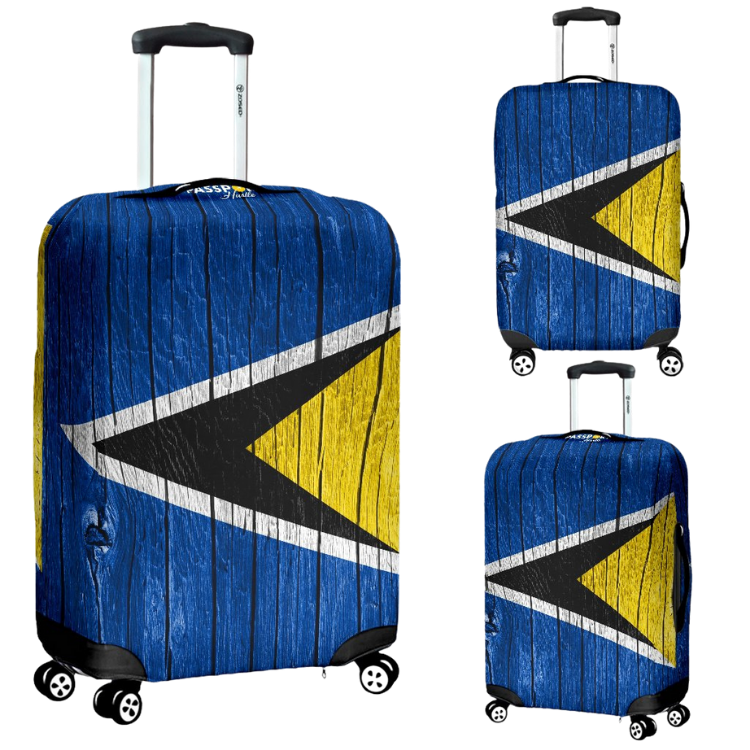 St. Lucia Flag Luggage Cover