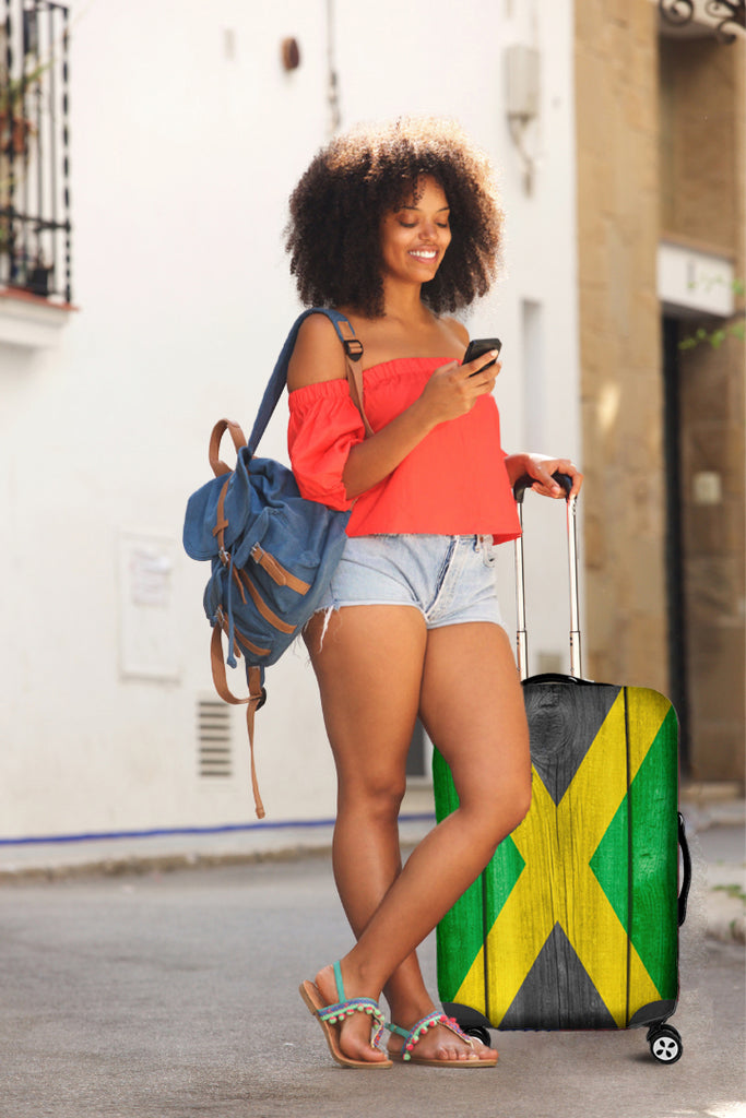 Jamaican Flag Luggage Cover