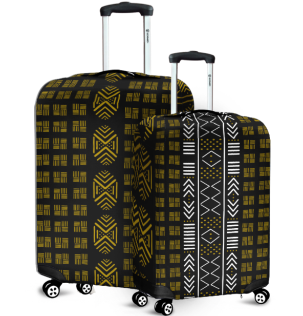 The Passport Hustle Mud Cloth in Color Collection Black and Gold mud cloth designs.  To be an Alphaman ALPHA PHI ALPHA